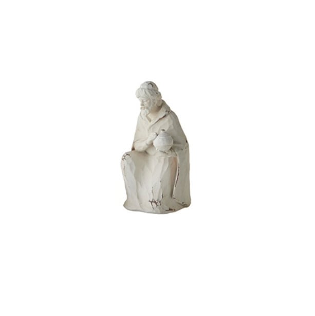 Whitewash Nativity Set | 10in