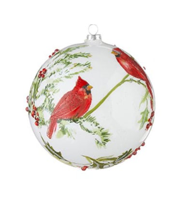 Cardinal Ball Ornament | 6in