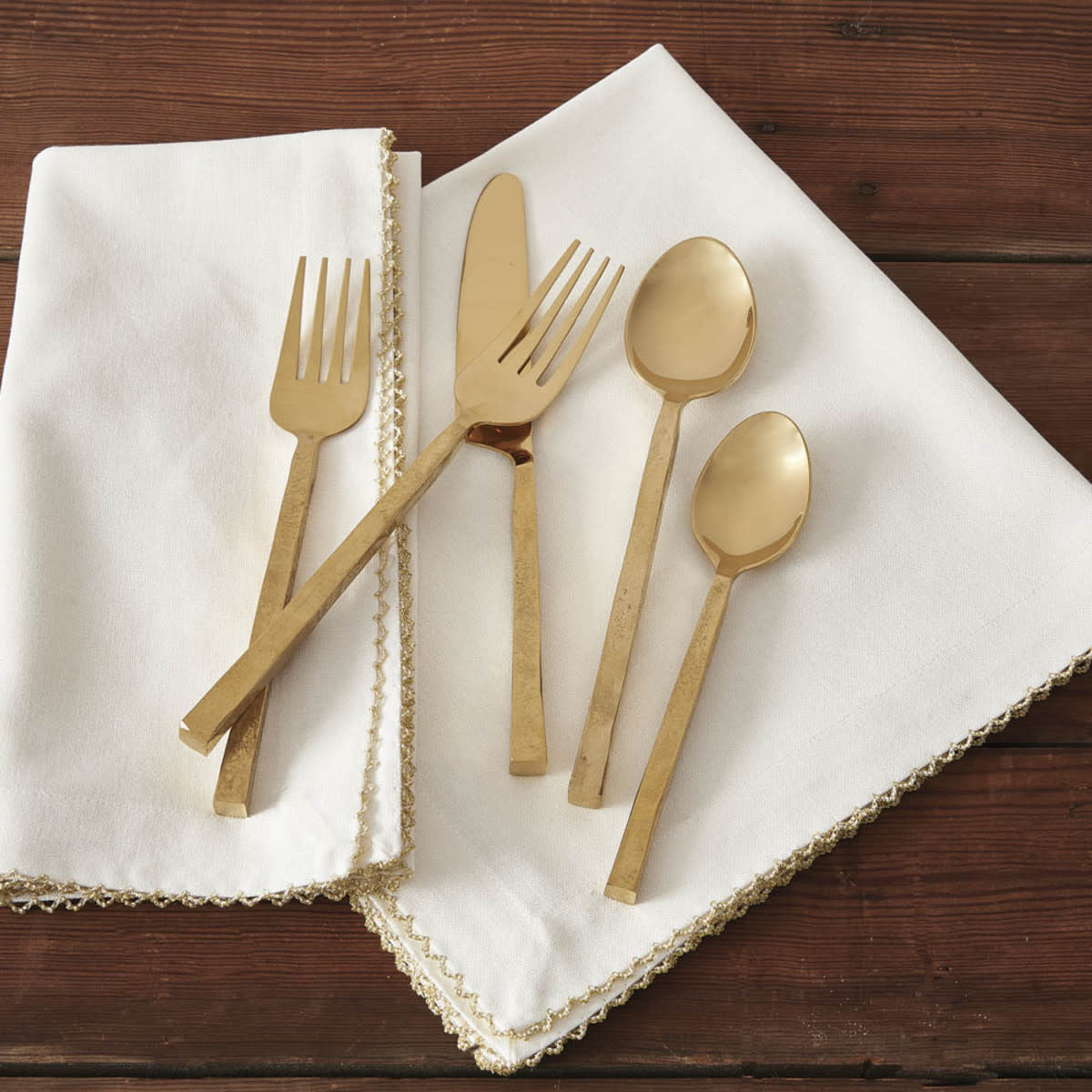 Flatware | Brushed Gold Tablespoon