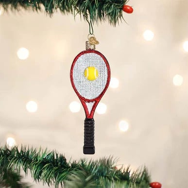 Tennis Racquet Assorted Ornament