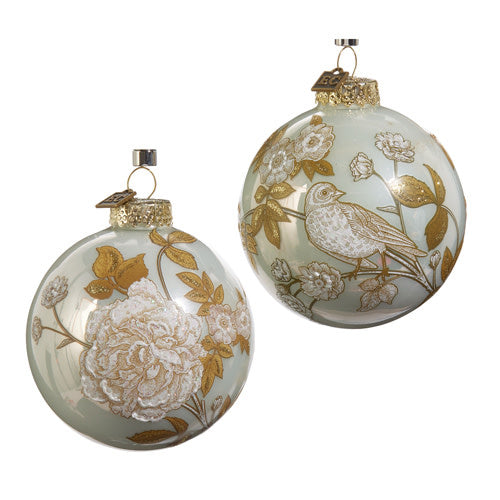 Flora and Fauna Ball Christmas Ornament | 3.5in