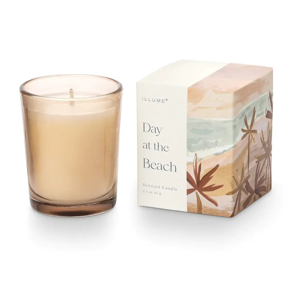 Votive Glass Candle Gift Box | Day at the Beach 2.3oz