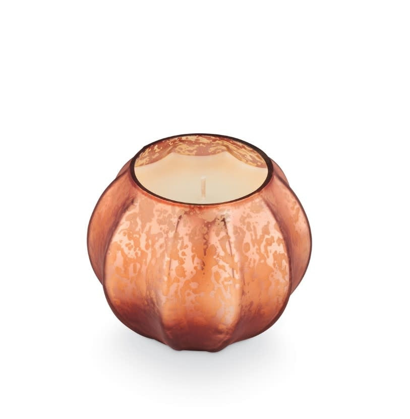 Cassia Clove Mercury Glass Pumpkin Candle | 8.6oz