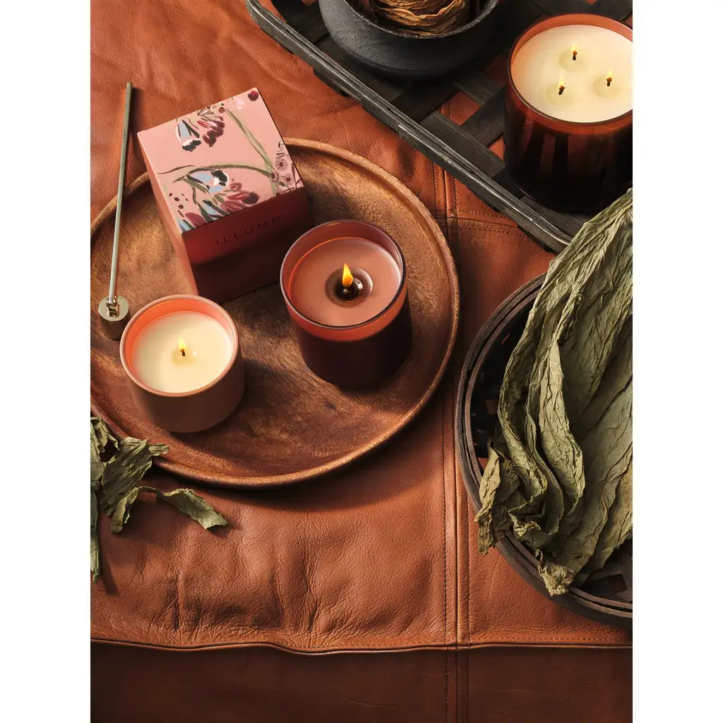 Refillable Glass Candle Gift Box | Terra Tabac 10oz