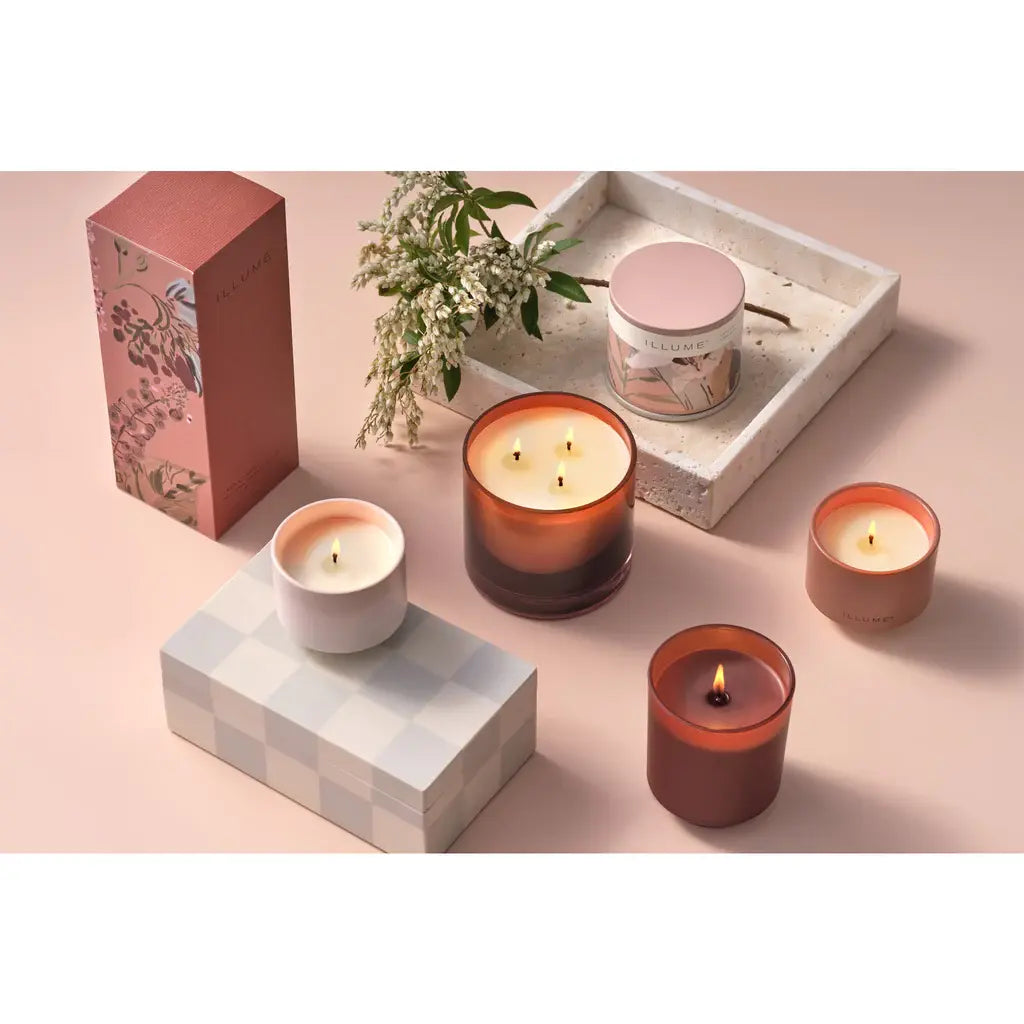 Refillable Glass Candle Gift Box | Terra Tabac 10oz