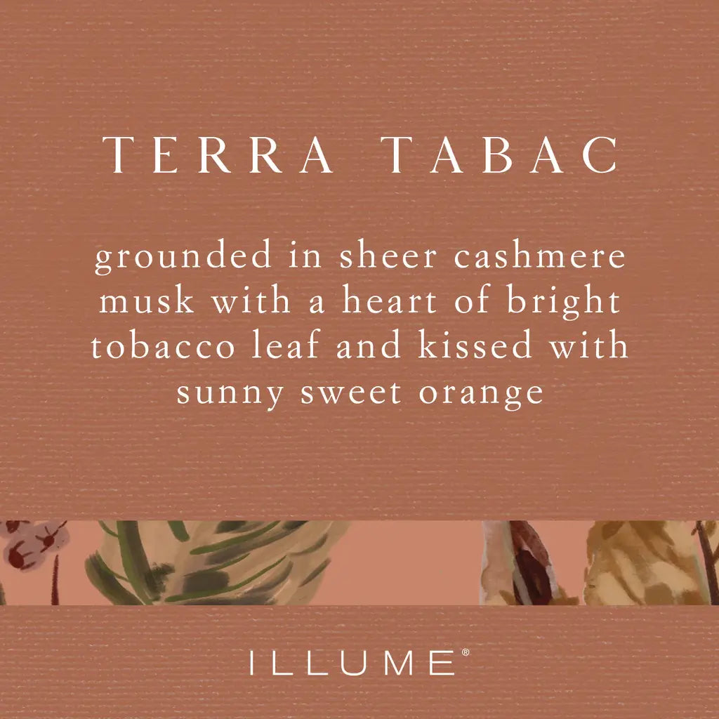 Refillable Glass Candle Gift Box | Terra Tabac 10oz