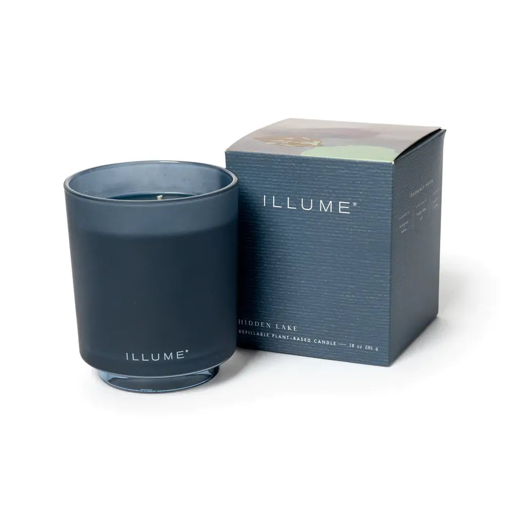 Refillable Glass Candle Gift Box | Hidden Lake 10oz