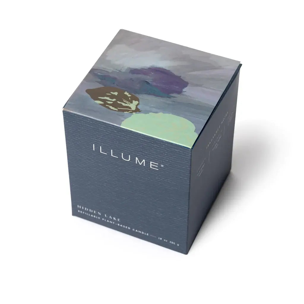 Refillable Glass Candle Gift Box | Hidden Lake 10oz
