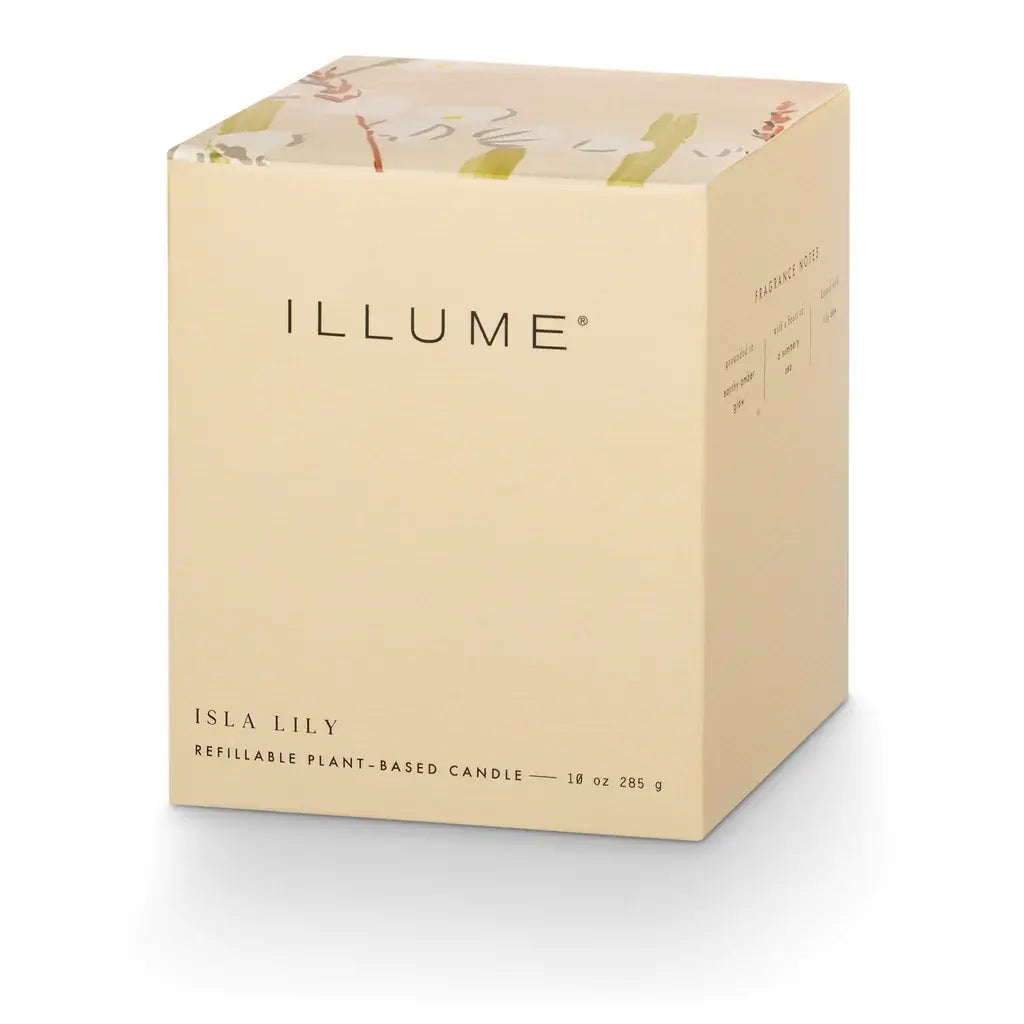 Refillable Glass Candle Gift Box | Isla Lily 10oz