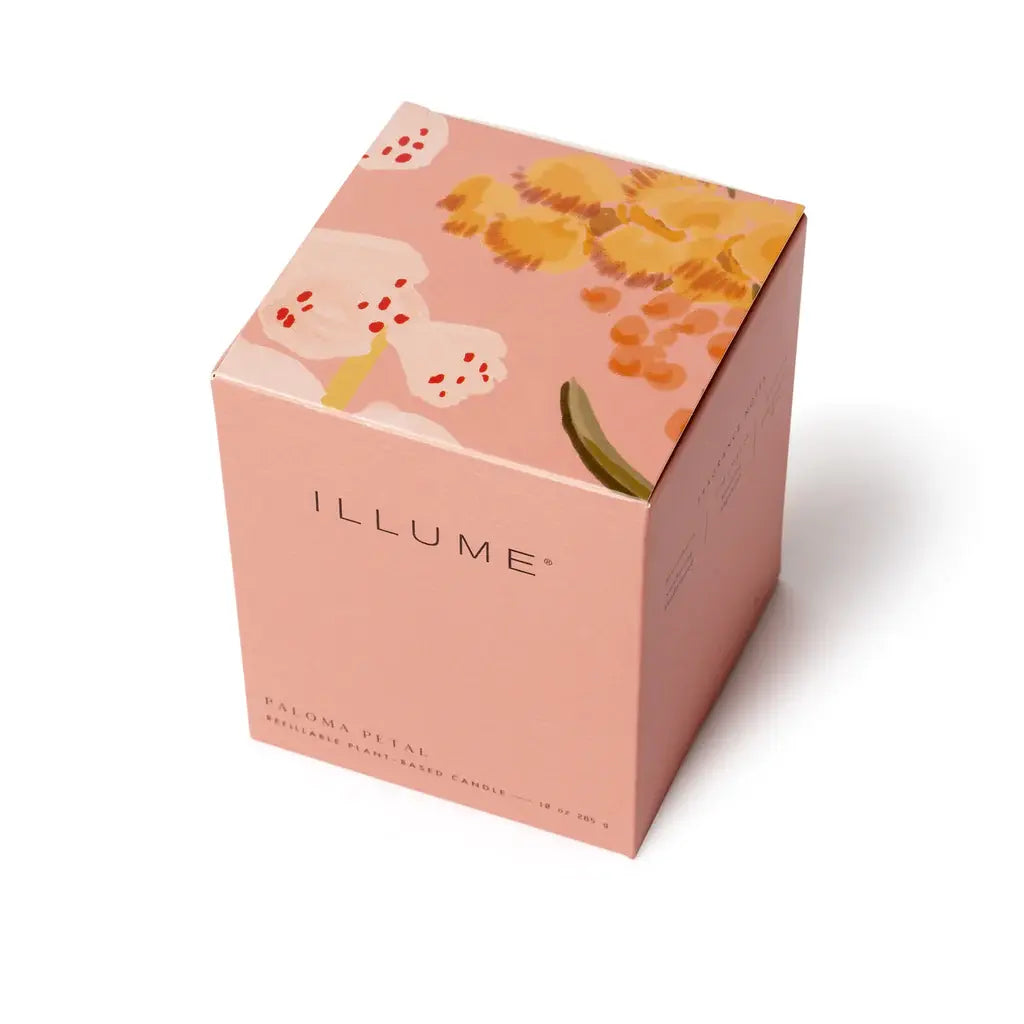 Refillable Glass Candle Gift Box | Paloma Petal 10oz