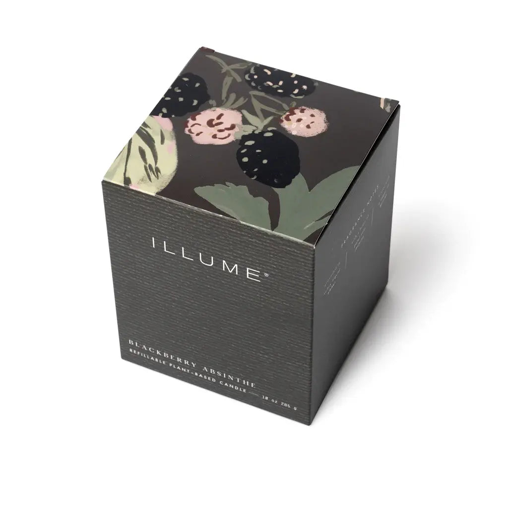 Refillable Glass Candle Gift Box | Blackberry Absinthe 10oz