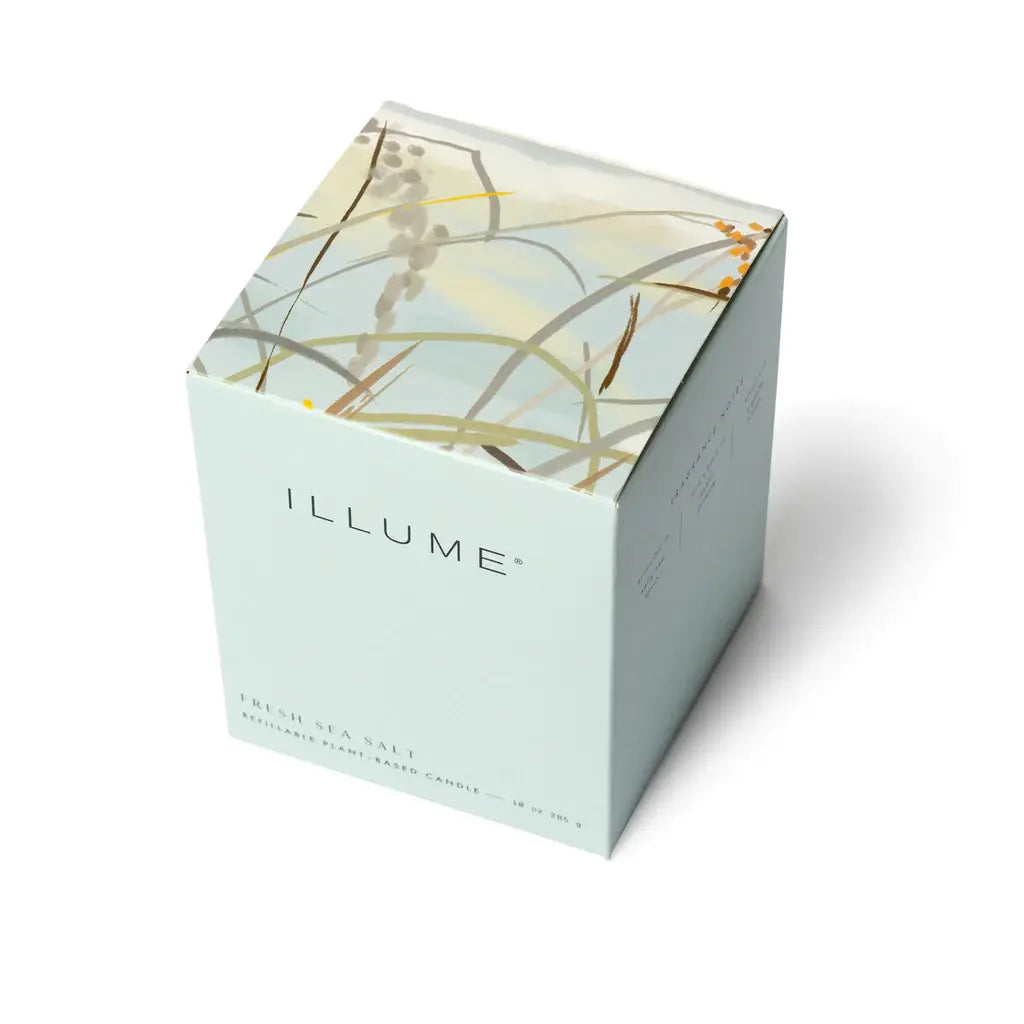 Refillable Glass Candle Gift Box | Fresh Sea Salt 10oz