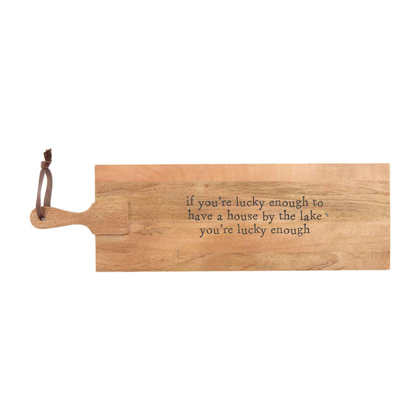 Lake House Wood Serving Board | 7x24in