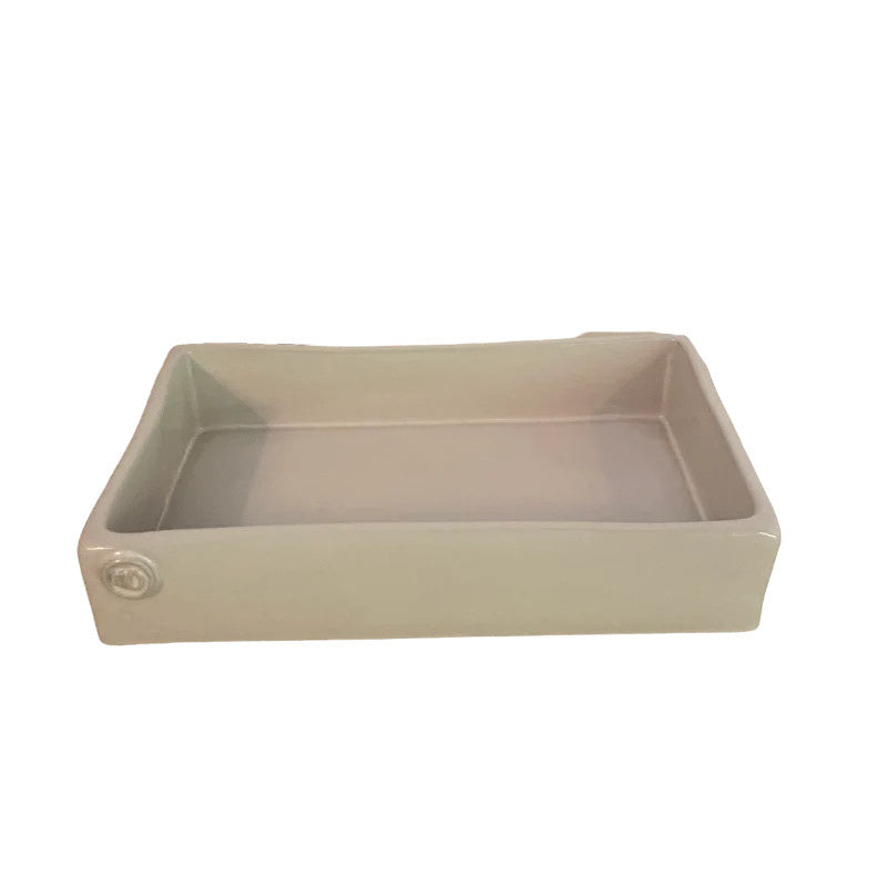 Montes Doggett Handcrafted Pottery Guest Napkin Holder No. 808 Large | 7.75x4.5x2in