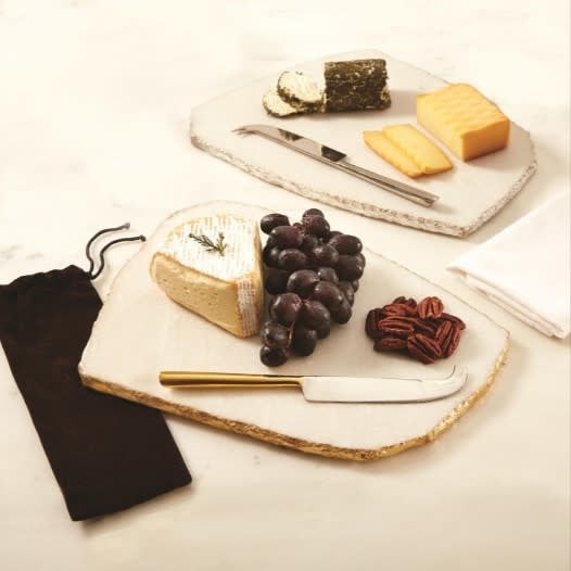Marble Cheese Plate w/ Knife