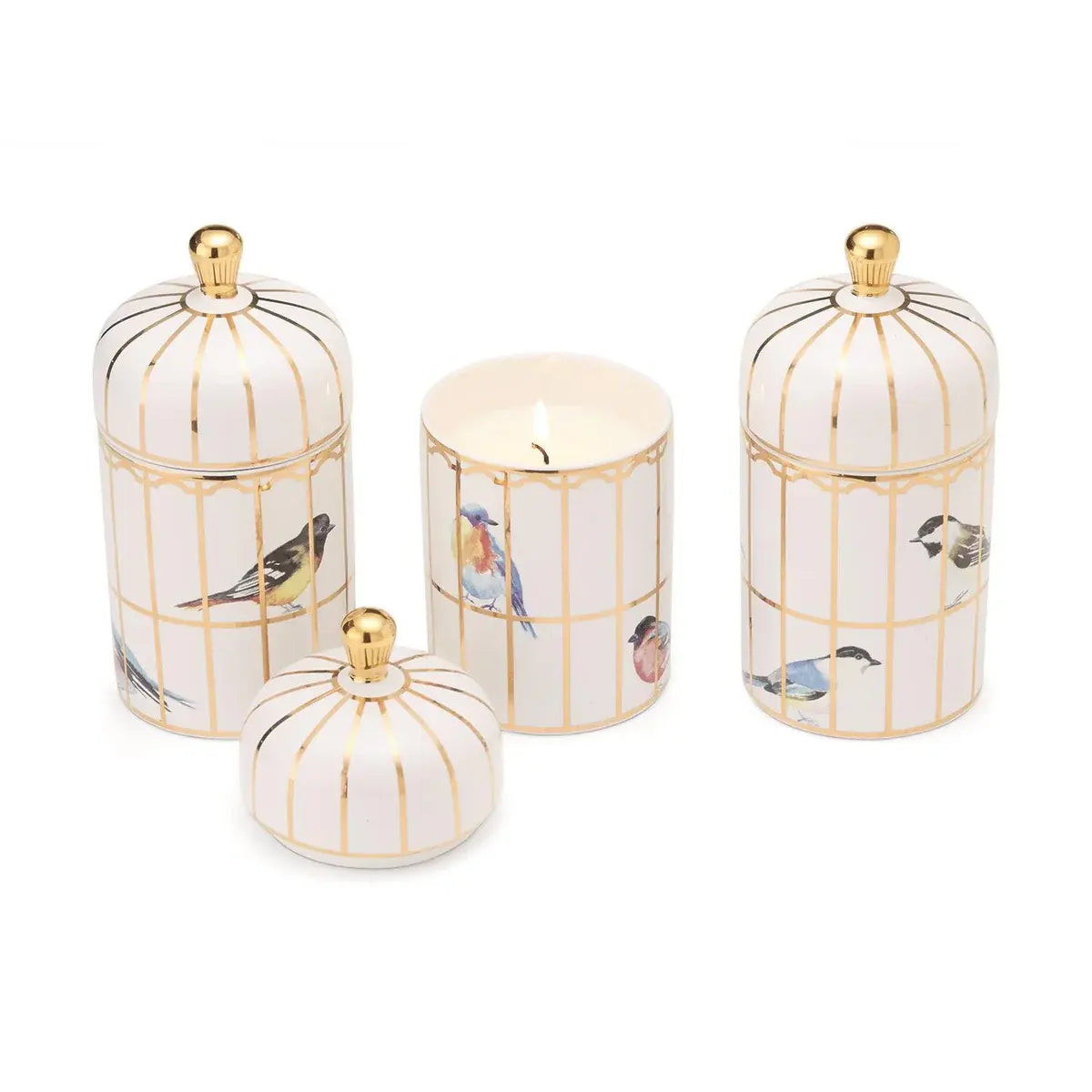 Gilded Bird Cage Lidded Candle | Lemon Verbena