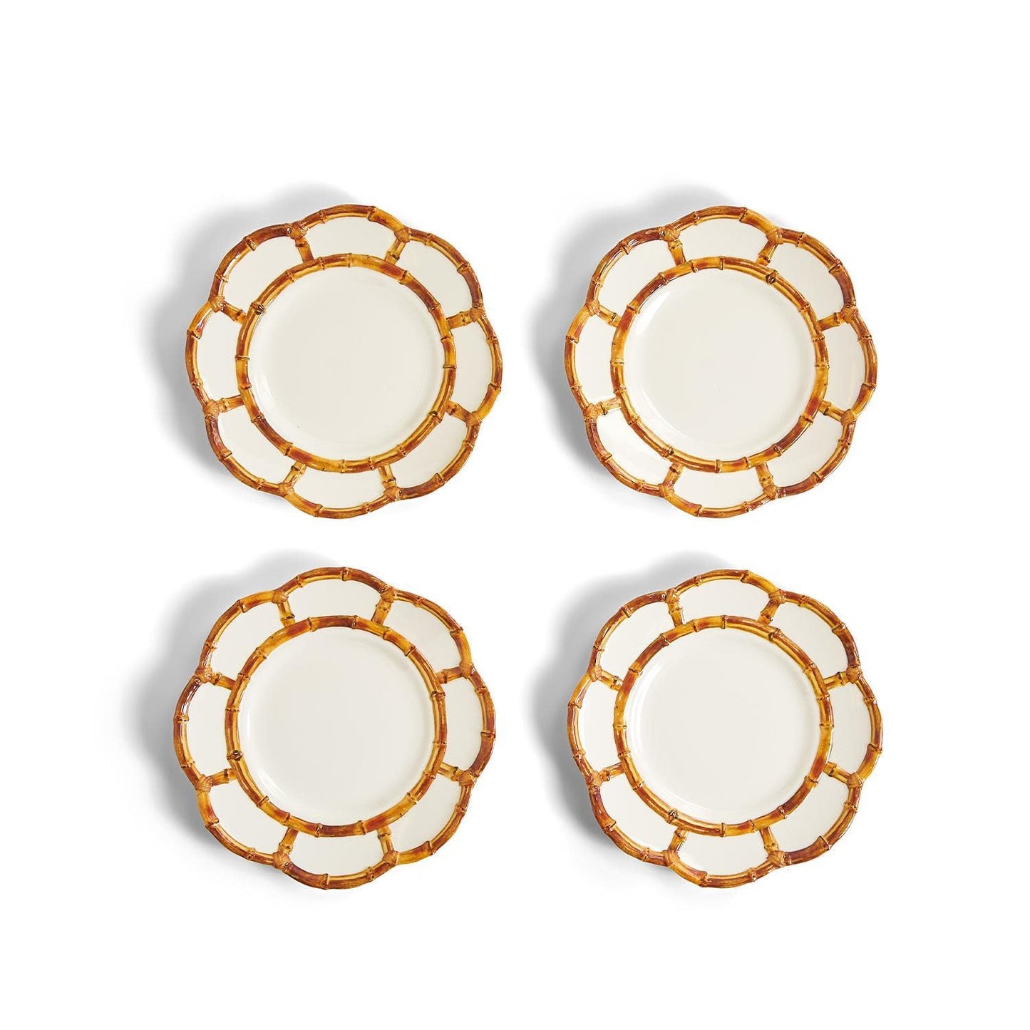 Bamboo Style Dessert Plate | Natural 8.75in
