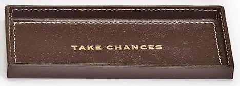 Engraved Leather Catchall Tray | 7.75in x 3.25in