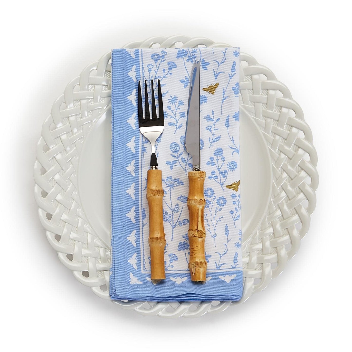 Bees and Blooms Napkin Set of 4