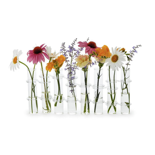 Hinged 8 Tube Flower Vase | 13in