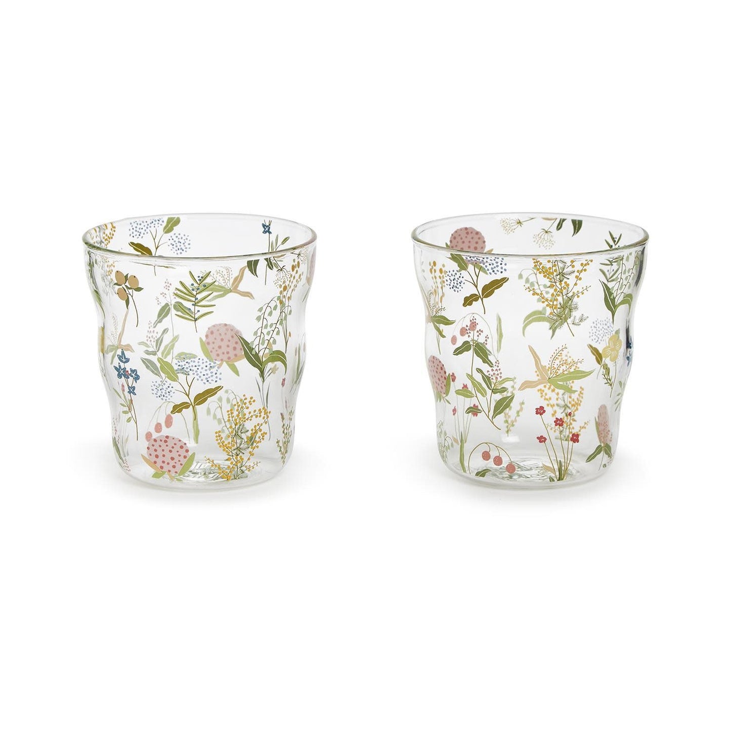 Flower Garden Double Old Fashion Glass | Box of 18