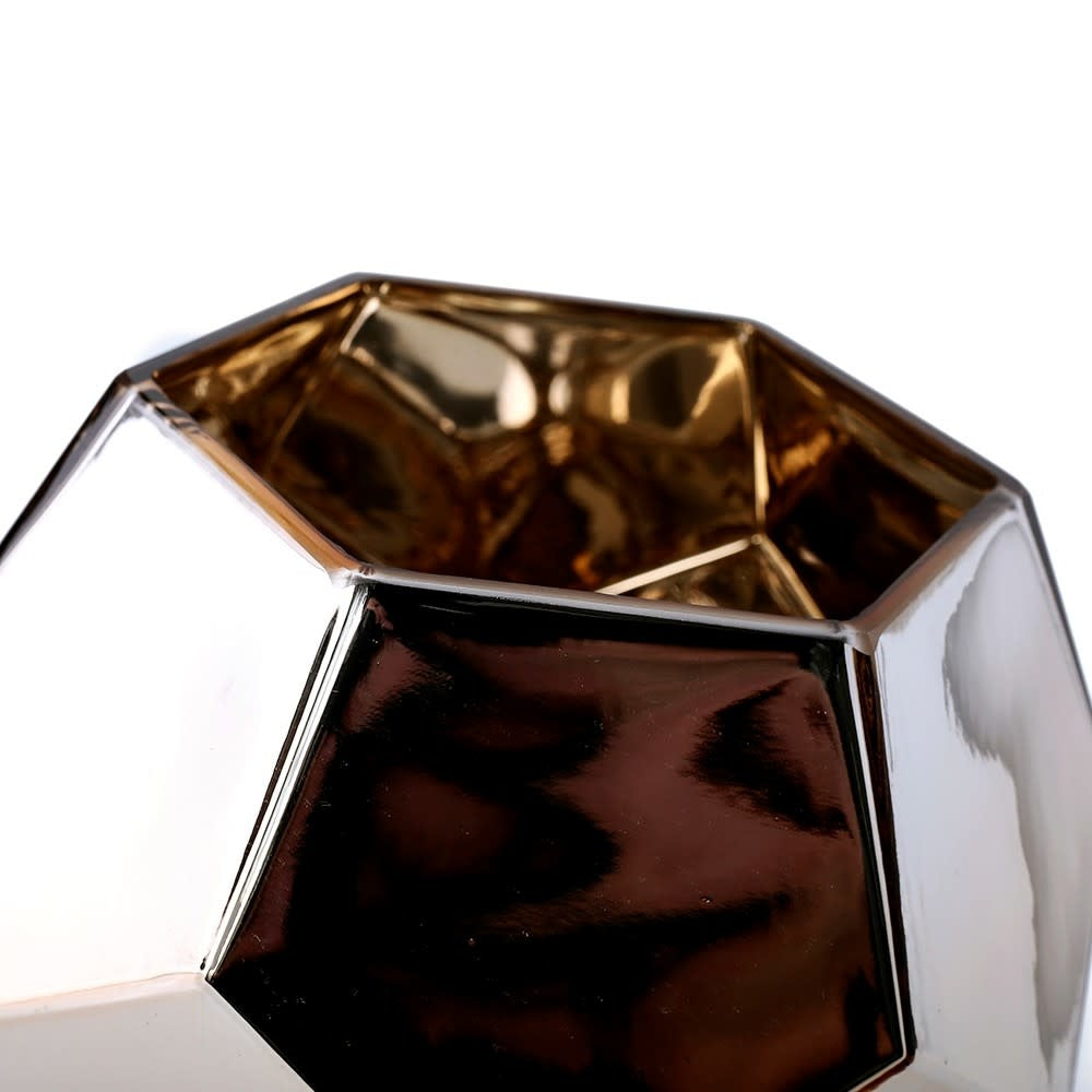 Geometric Vase | Gold 8in