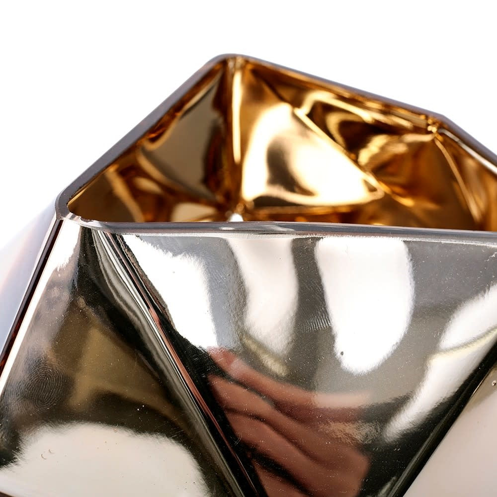 Geometric Vase | Gold 5.5in