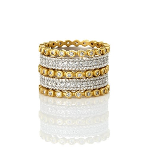 Signature Pave 5 Stack Ring