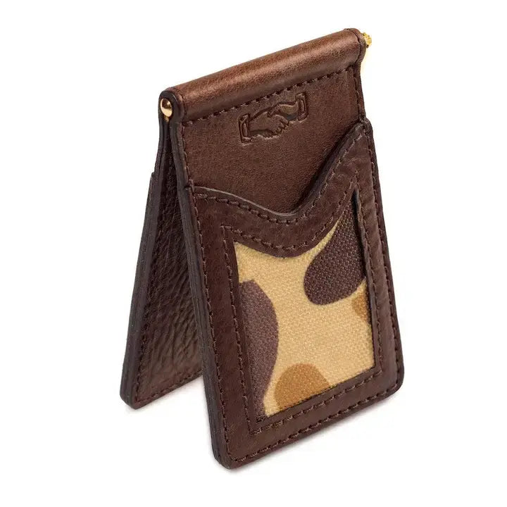Campaign Leather Small Wallet | Smoke + Vintage Camo
