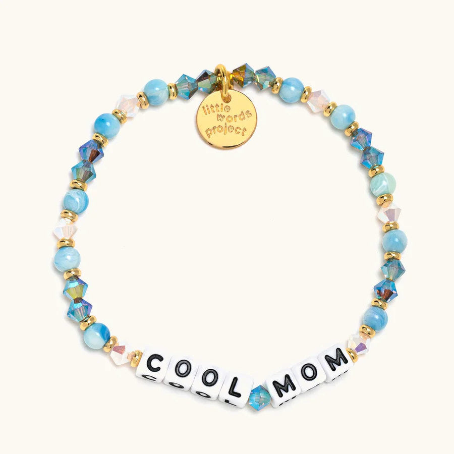 Cool Mom Mom Life Beaded Stretch Bracelet