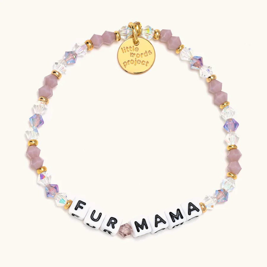 Fur Mama Mom Life Beaded Stretch Bracelet