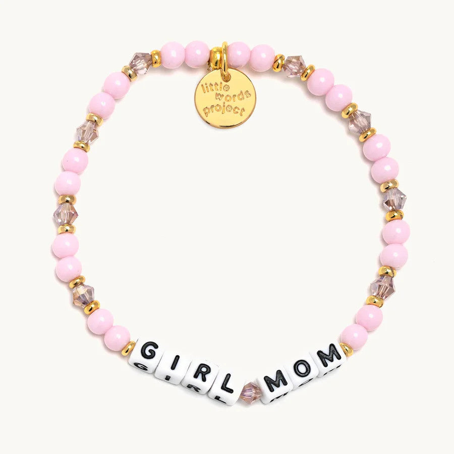 Girl Mom Mom Life Beaded Stretch Bracelet