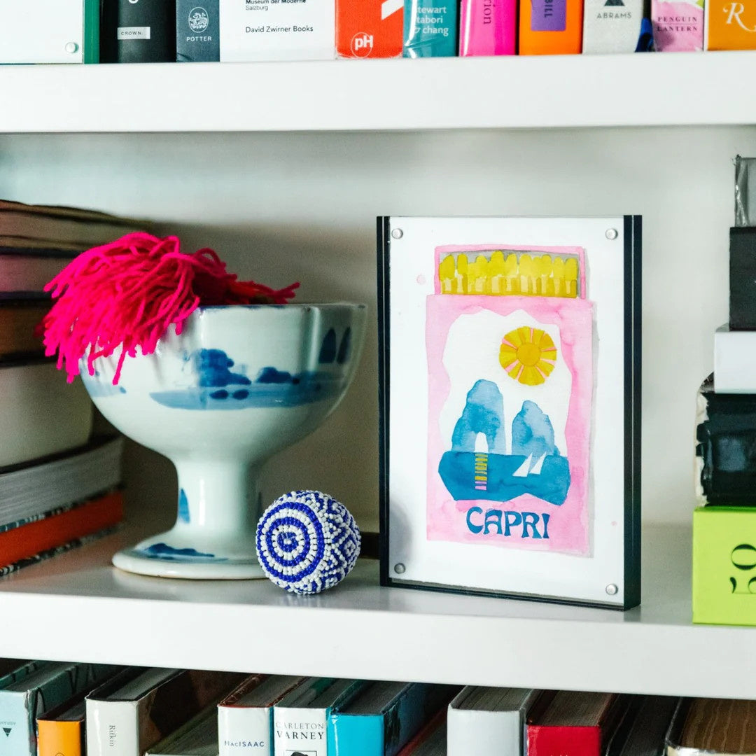 Watercolor Print | Capri Matchbook 5x7in