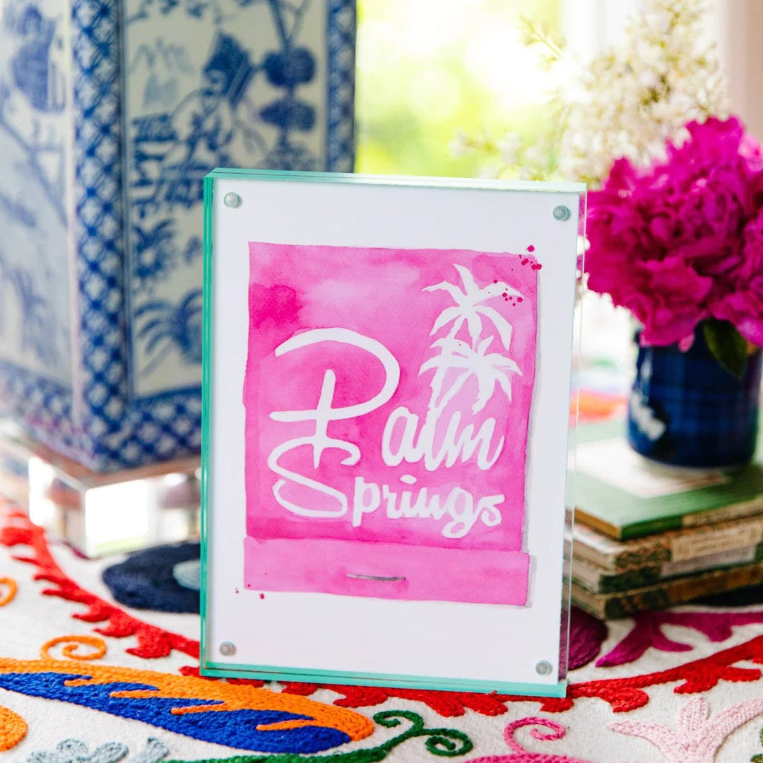 Watercolor Print | Palm Springs Matchbook 5x7in