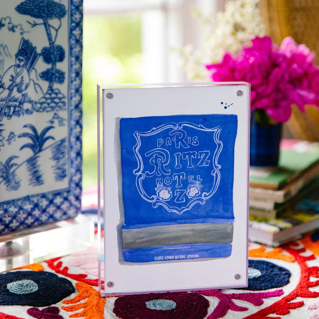 Watercolor Print | The Ritz Matchbook 5x7in