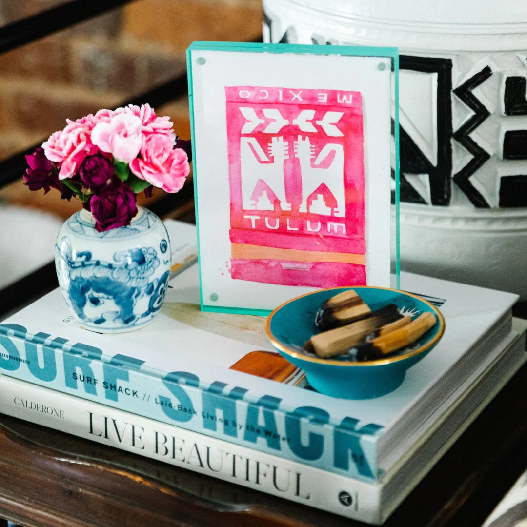 Watercolor Print | Tulum Matchbook 5x7in