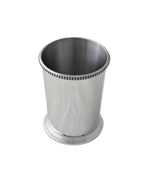 Pewter Mint Julep Cup Beaded Edge | 4.25in