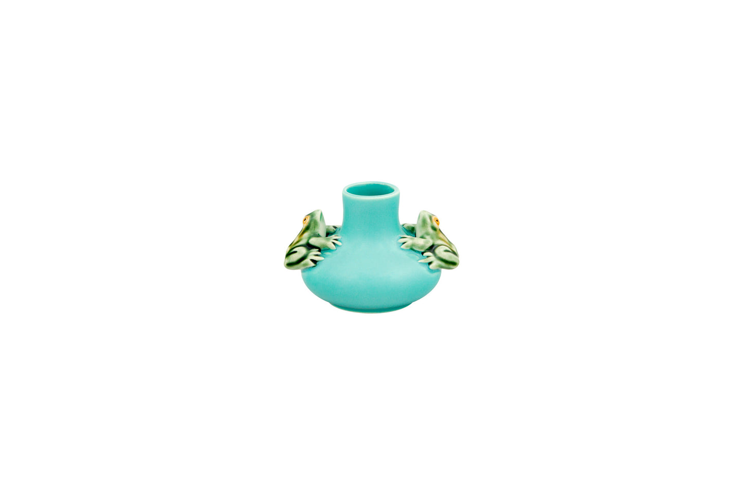 Bordallo Pinheiro Arte Bordallo Small Vase Two Frogs | 3in
