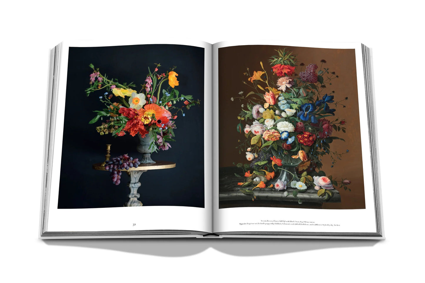 Flowers: Art + Bouquets Silk Hardcover Book
