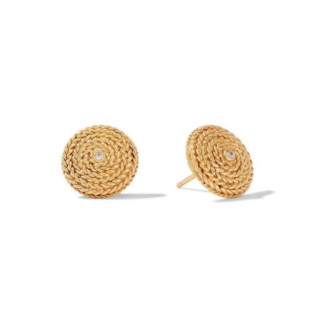 Windsor Stud Gold with CZ Accent