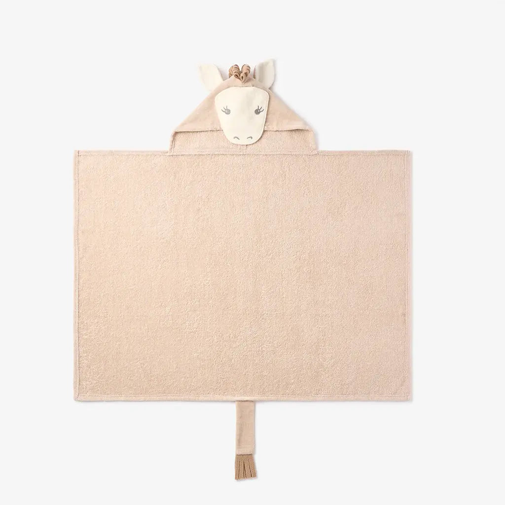 Hooded Baby Bath Wrap | Taupe Pony