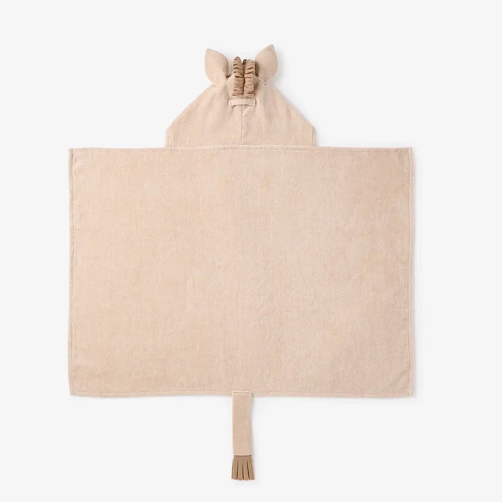 Hooded Baby Bath Wrap | Taupe Pony
