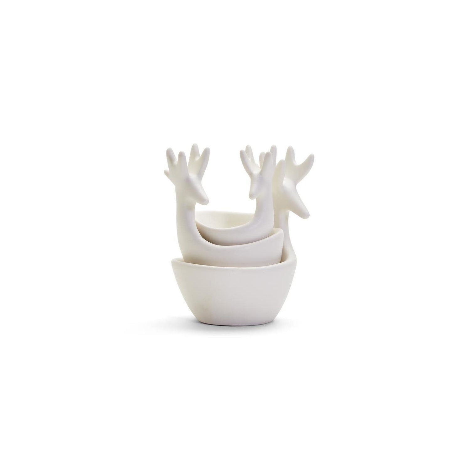 White Deer Bowl Set/3