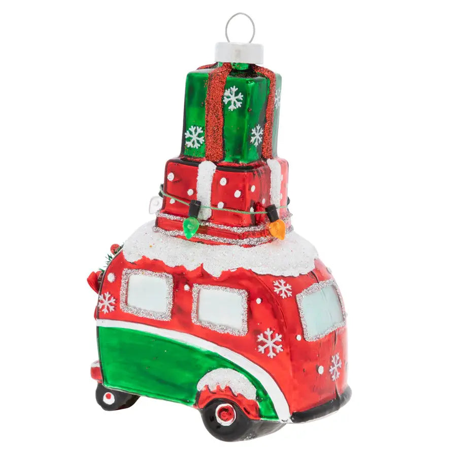 Santa's Camper Ornament