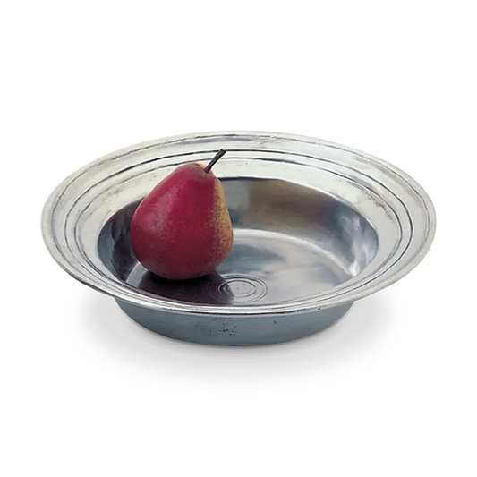 Match Pewter Round Incised Bowl | Medium 10.4in