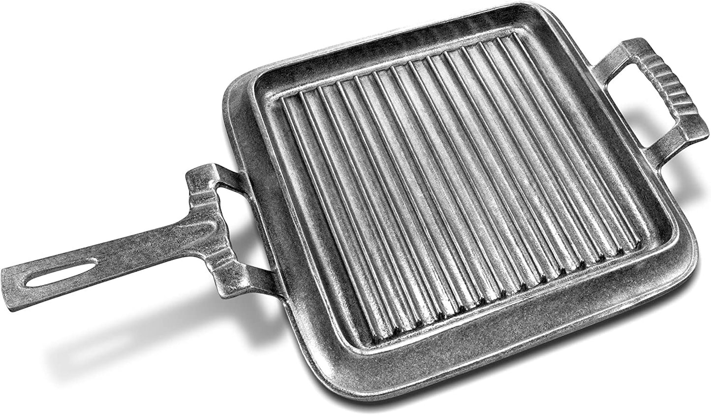 Gourmet Grillware Square Griddle with Handles | 19.5in X 11.5in