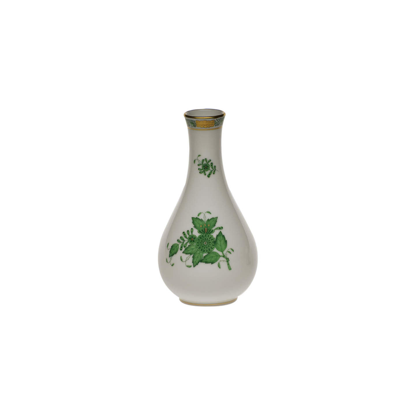 Herend Chinese Bouquet Green Vase | 6.5in