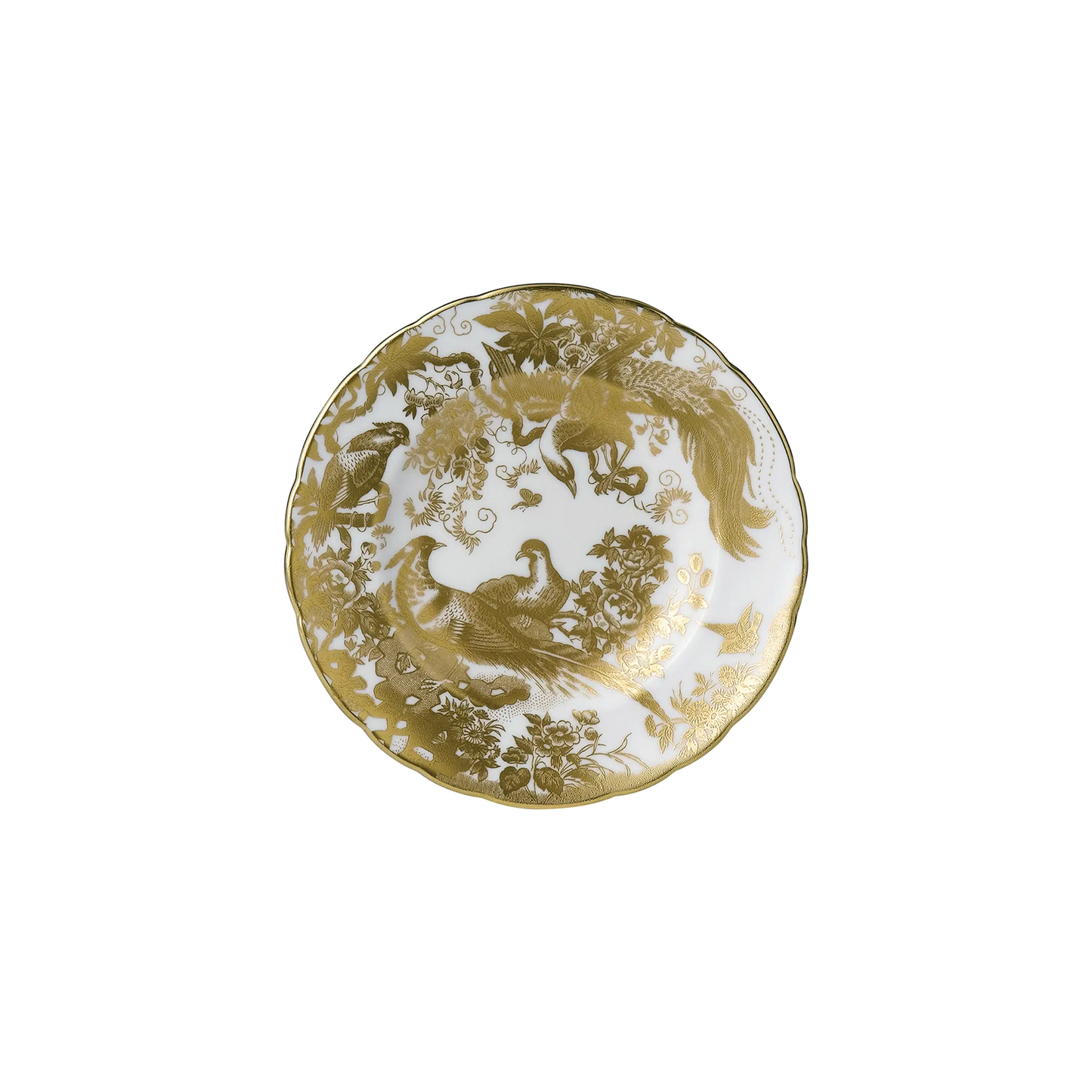 Royal Crown Derby Aves Gold Side Plate | 6.5in