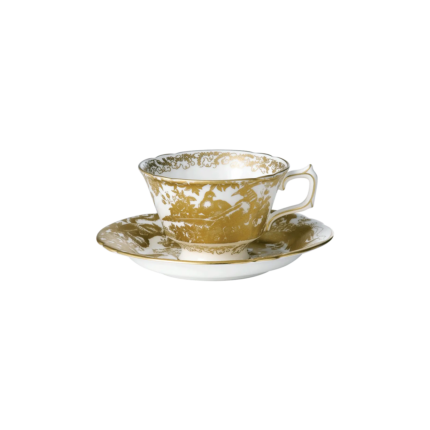 Royal Crown Derby Aves Gold Tea Cup | 8oz