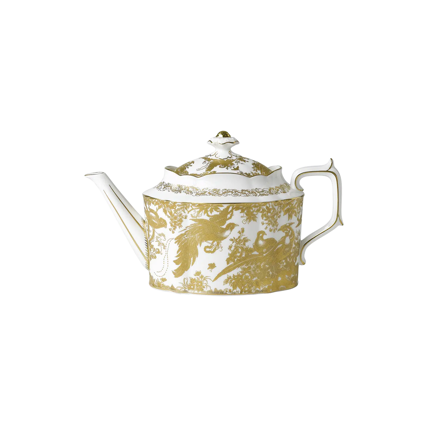 Royal Crown Derby Aves Gold Large Teapot | 58oz